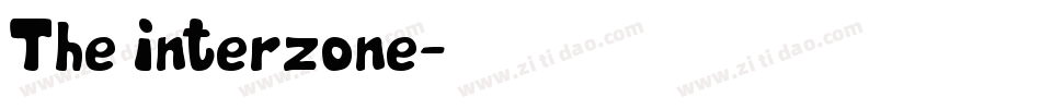 The Interzone字体转换